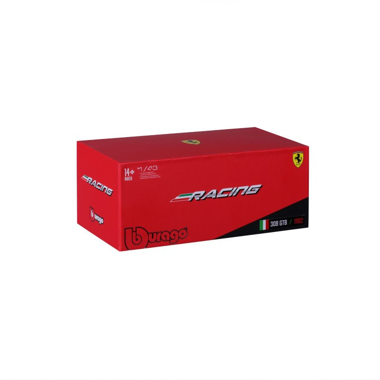 18-36304 - Bburago - 1:43 - Ferrari Racing - 308 GTB 1982 - #3 Rossa/Blu