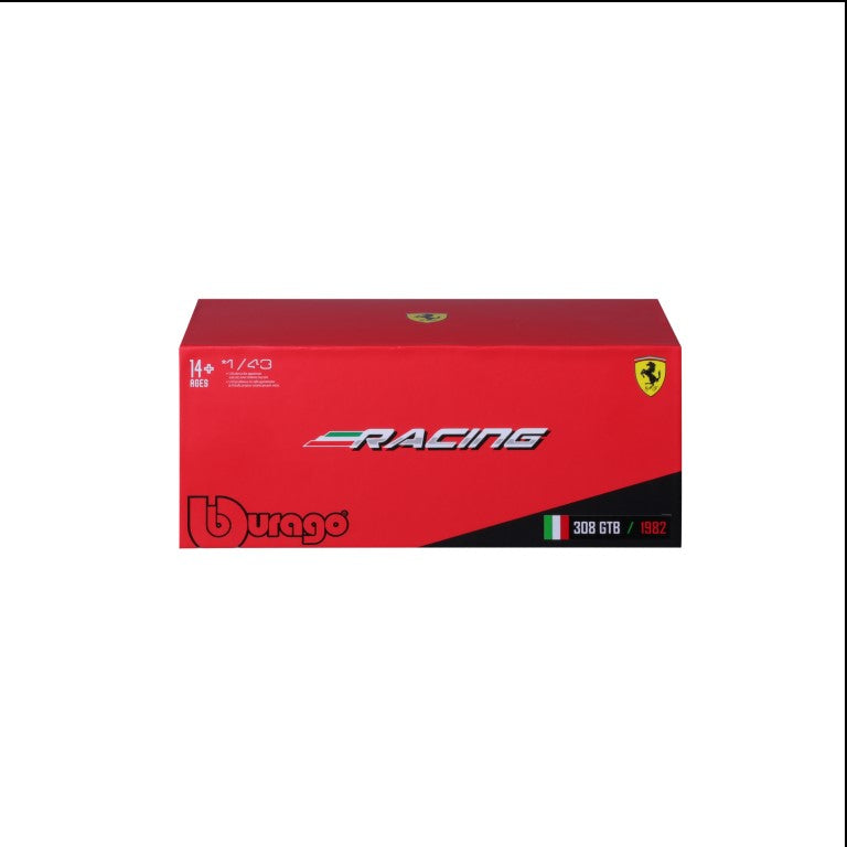 18-36304 - Bburago - 1:43 - Ferrari Racing - 308 GTB 1982 - #3 Rossa/Blu