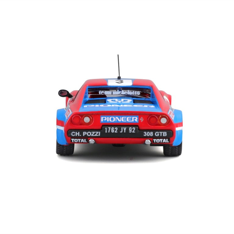 18-36304 - Bburago - 1:43 - Ferrari Racing - 308 GTB 1982 - #3 Rossa/Blu