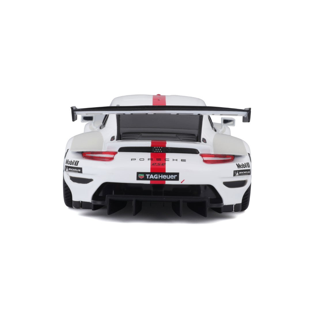 18-28013 Bburago Race - Porsche 911 RSR GT, bianca - Scala 1:24