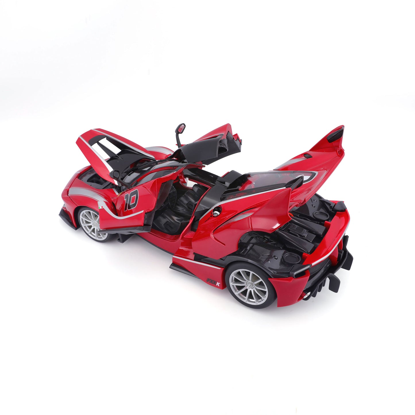 18-16010 Bburago Ferrari R&P - Ferrari FXX K #10, rossa - Scala 1:18