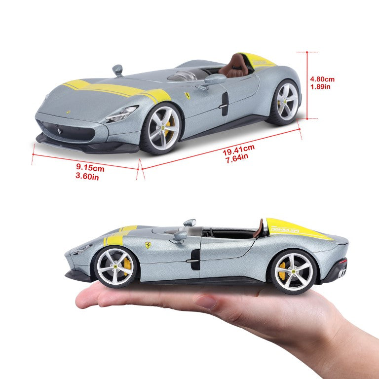 18-26027 Bburago Ferrari R&P - Ferrari Monza SP1, grigia - Scala 1:24