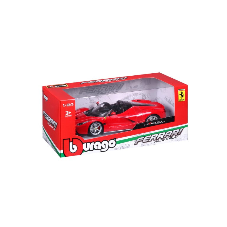 18-26022 Bburago Ferrari Race&Play - Ferrari LaFerrari Aperta, rossa - 1:24