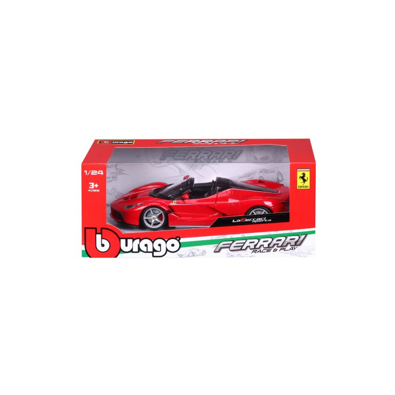 18-26022 Bburago Ferrari Race&Play - Ferrari LaFerrari Aperta, rossa - 1:24