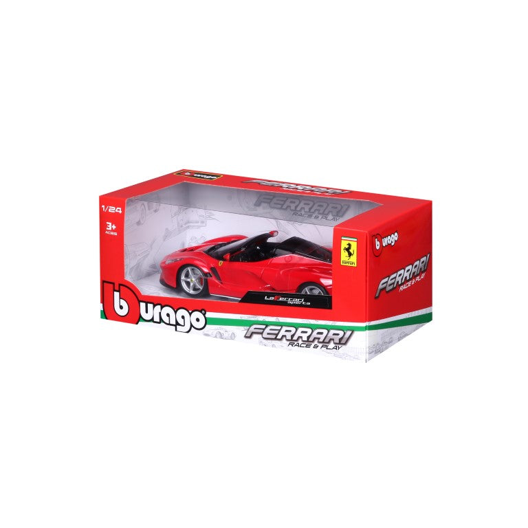 18-26022 Bburago Ferrari Race&Play - Ferrari LaFerrari Aperta, rossa - 1:24