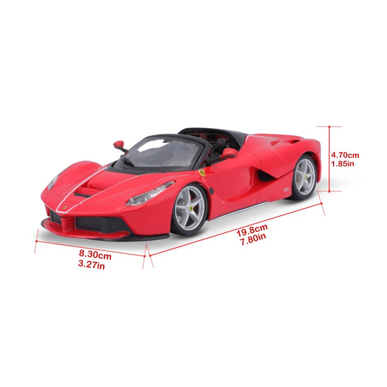 18-26022 Bburago Ferrari Race&Play - Ferrari LaFerrari Aperta, rossa - 1:24