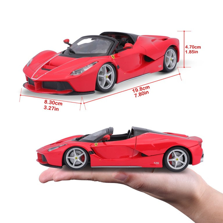 18-26022 Bburago Ferrari Race&Play - Ferrari LaFerrari Aperta, rossa - 1:24