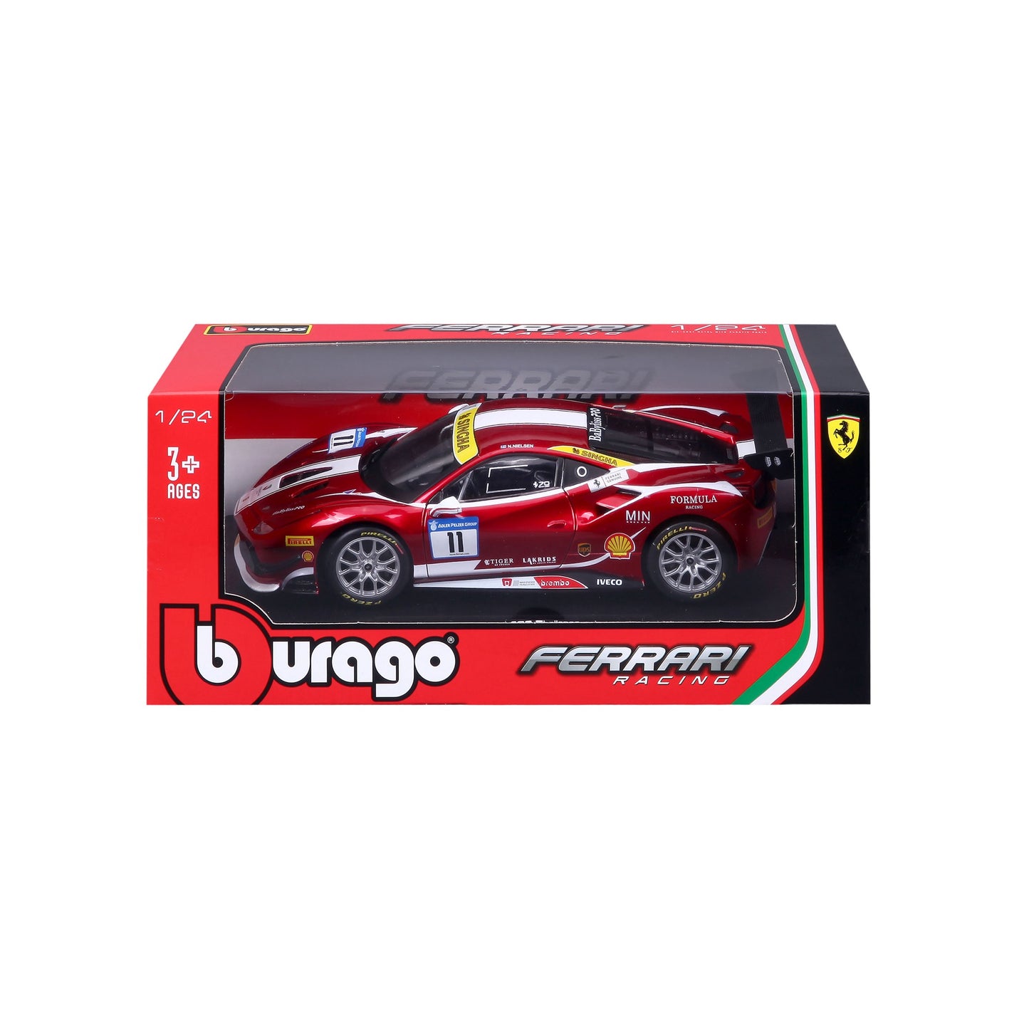18-26308 Bburago Ferrari Racing - Ferrari 488 Challenge (2017) - 1:24