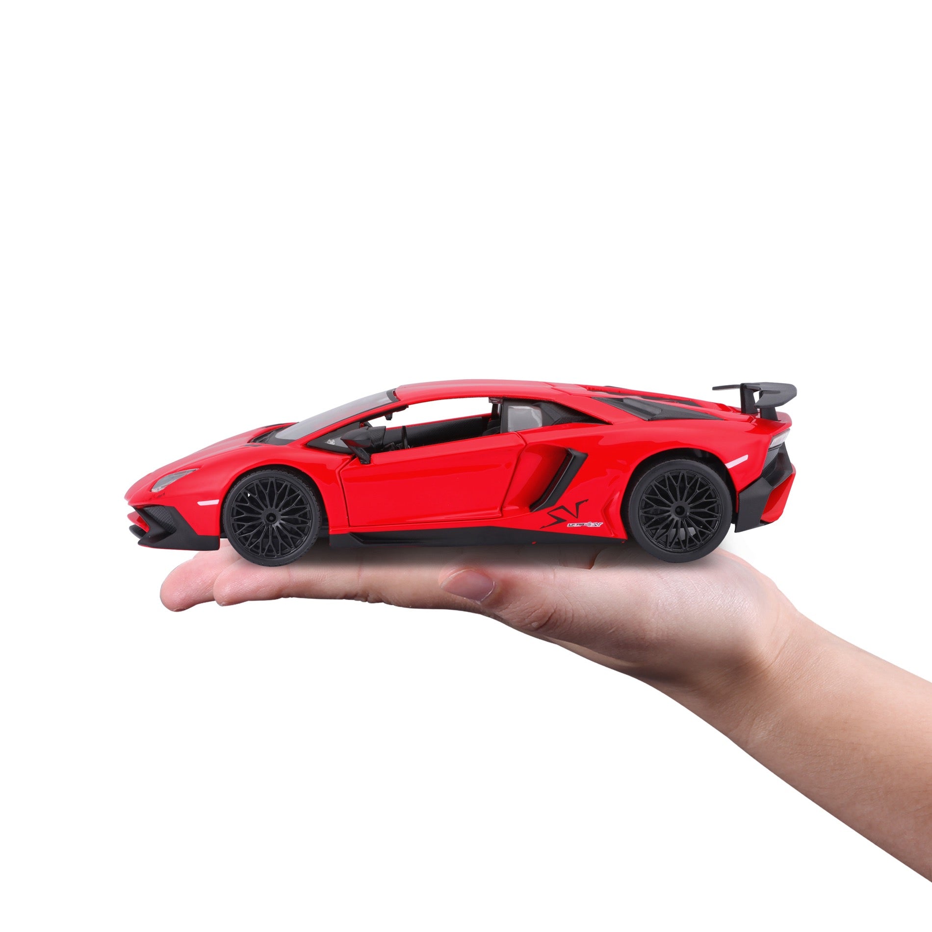18-21079 Bburago - Lamborghini Aventador SV Coupé, rossa - Scala 1:24