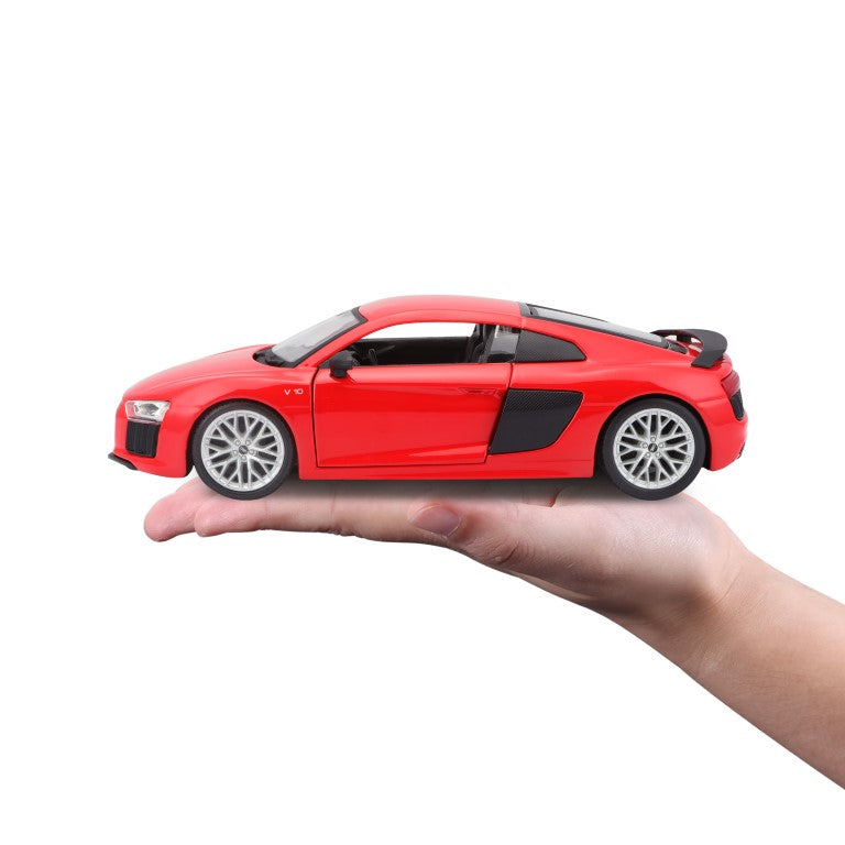 31513 RD Bburago Maisto - Audi R8 V10 plus, rossa - Scala 1:24