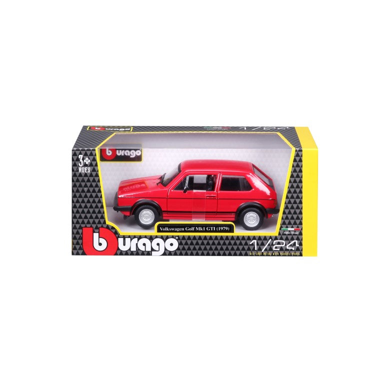 18-21089 RD Bburago -  Volkswagen Golf Mk1 GTI, rossa (1979) - 1:24