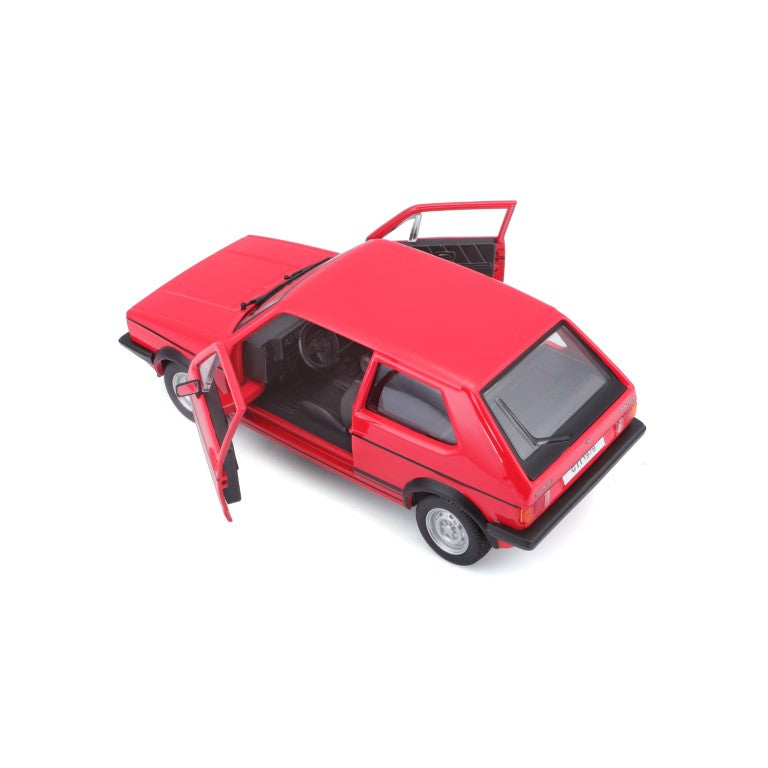 18-21089 RD Bburago -  Volkswagen Golf Mk1 GTI, rossa (1979) - 1:24