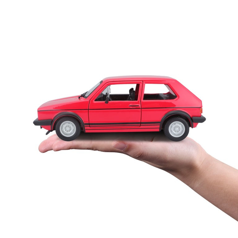 18-21089 RD Bburago -  Volkswagen Golf Mk1 GTI, rossa (1979) - 1:24