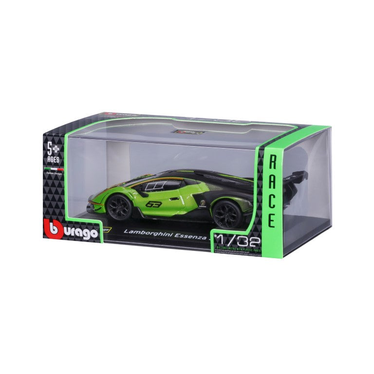 18-41161 - Bburago Race - Lamborghini Essenza SCV12 #63, verde - 1:32