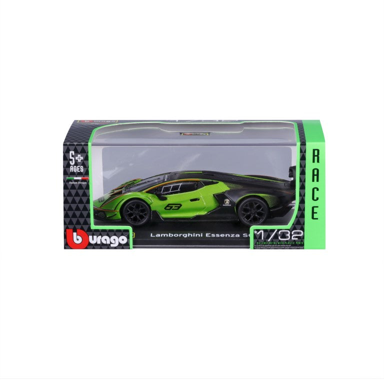18-41161 - Bburago Race - Lamborghini Essenza SCV12 #63, verde - 1:32