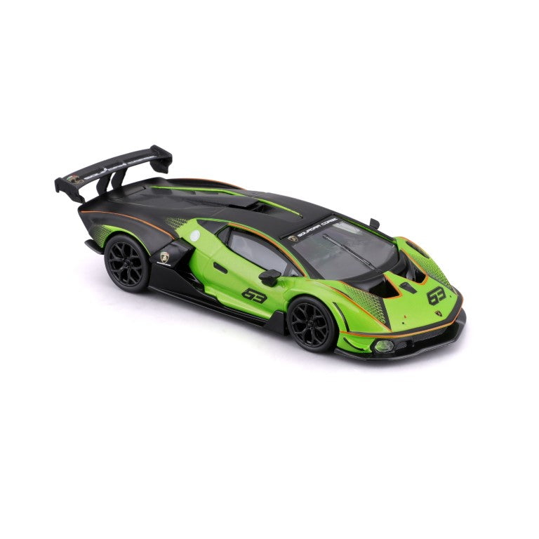 18-41161 - Bburago Race - Lamborghini Essenza SCV12 #63, verde - 1:32