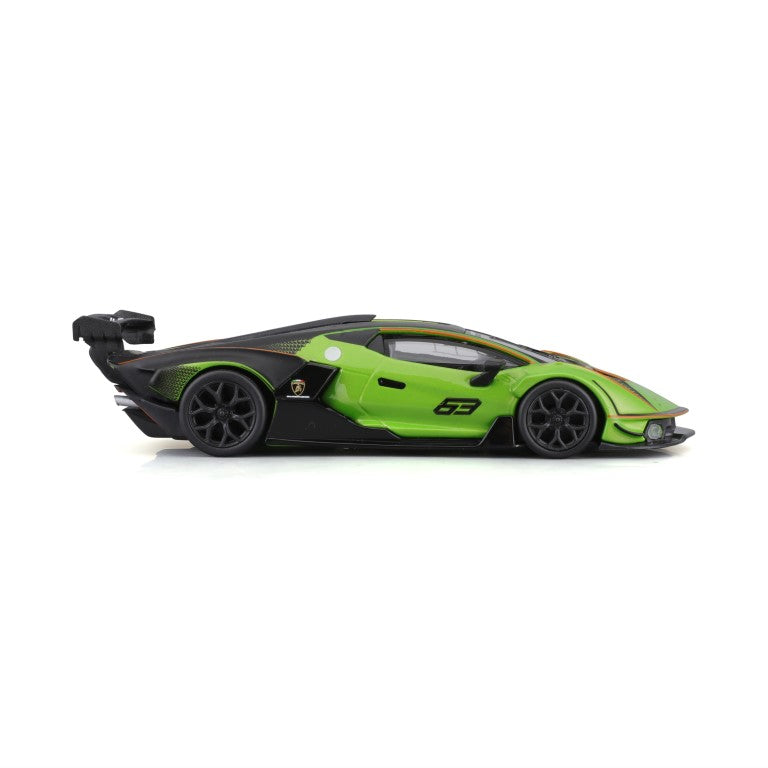 18-41161 - Bburago Race - Lamborghini Essenza SCV12 #63, verde - 1:32