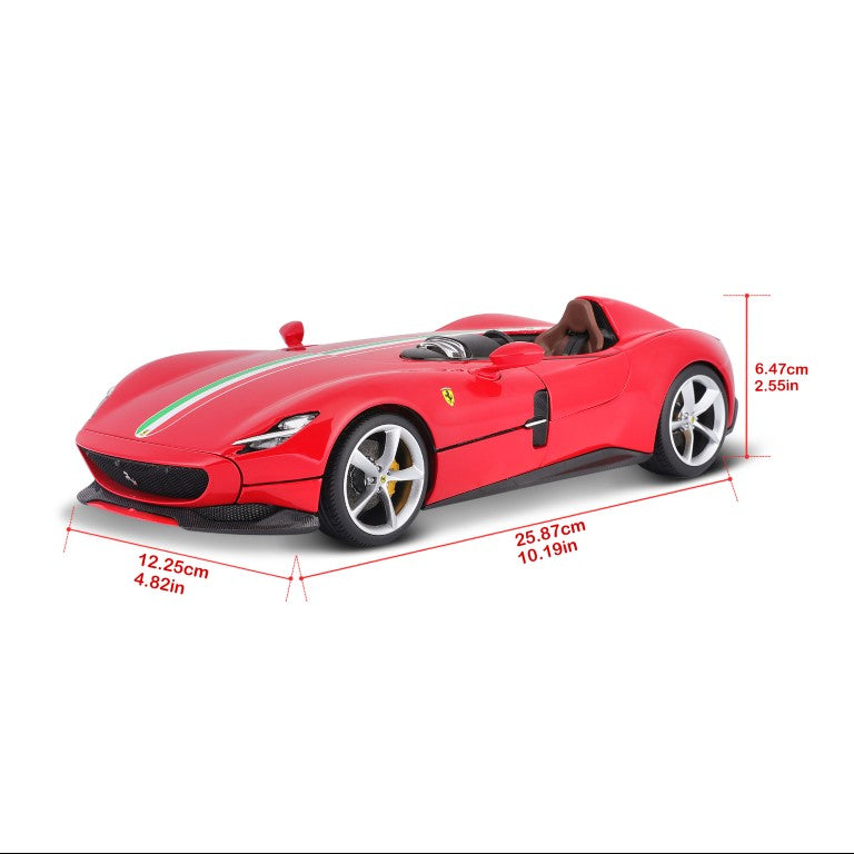 18-16909 Bburago Ferrari Signature - Ferrari  Monza SP1, rossa - Scala 1:18