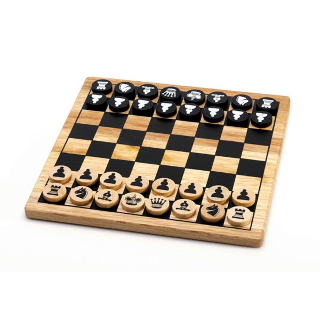6037248 EG - 6 Giochi riuniti, Giochi da tavolo classici in legno