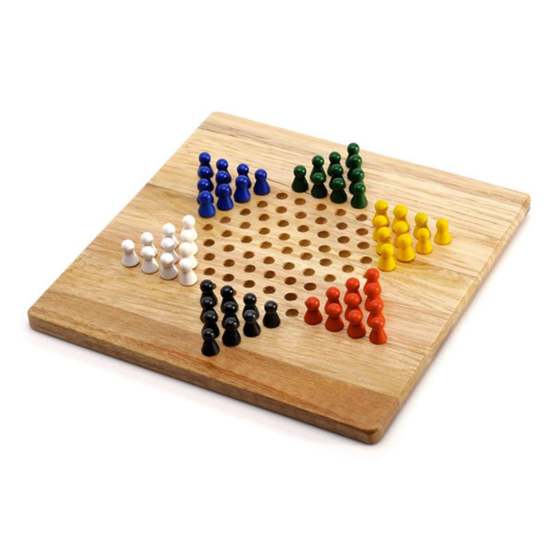 6037248 EG - 6 Giochi riuniti, Giochi da tavolo classici in legno