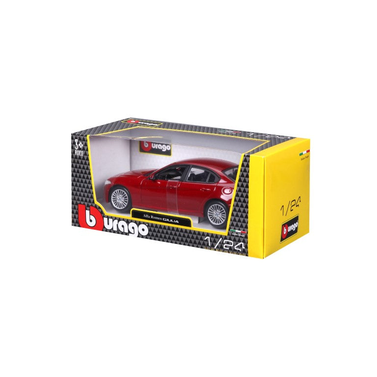 18-21080 RD Bburago -  Alfa Romeo Giulia (2016), rossa - Scala 1:24