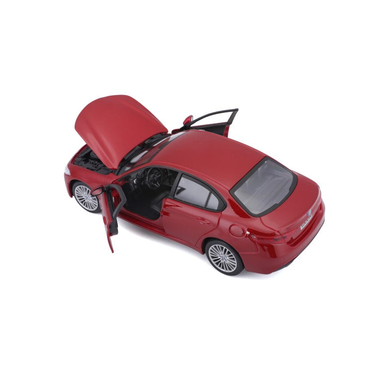18-21080 RD Bburago -  Alfa Romeo Giulia (2016), rossa - Scala 1:24