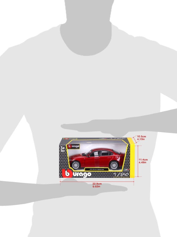 18-21080 RD Bburago -  Alfa Romeo Giulia (2016), rossa - Scala 1:24