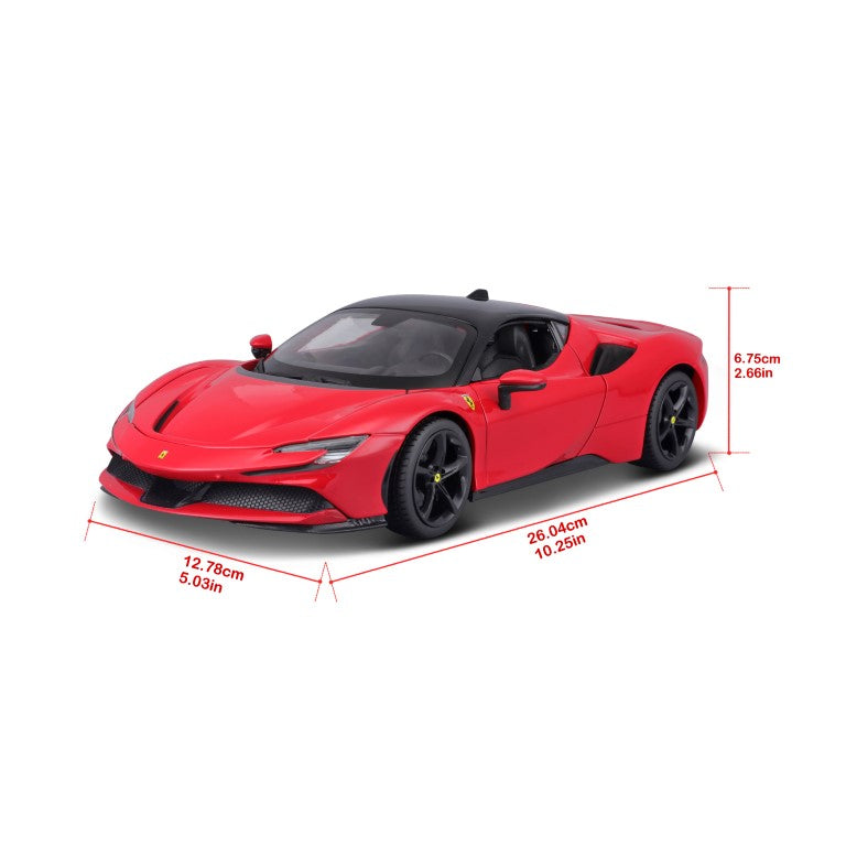 18-16015 Bburago Ferrari R&P - Ferrari SF90 Stradale, rossa - Scala 1:18