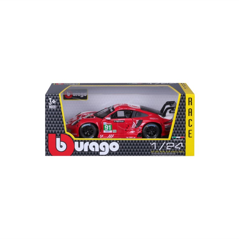 18-28016 Bburago Race - Porsche 911 RSR LM (2020) #91, rossa - 1:24