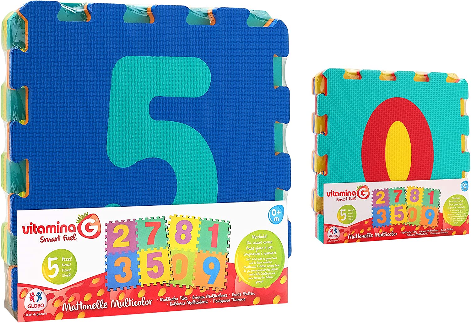 MATTONELLE PAVIMENTO PRIMA INFANZIA PUZZLE NUMERO 5PZ modello casuale