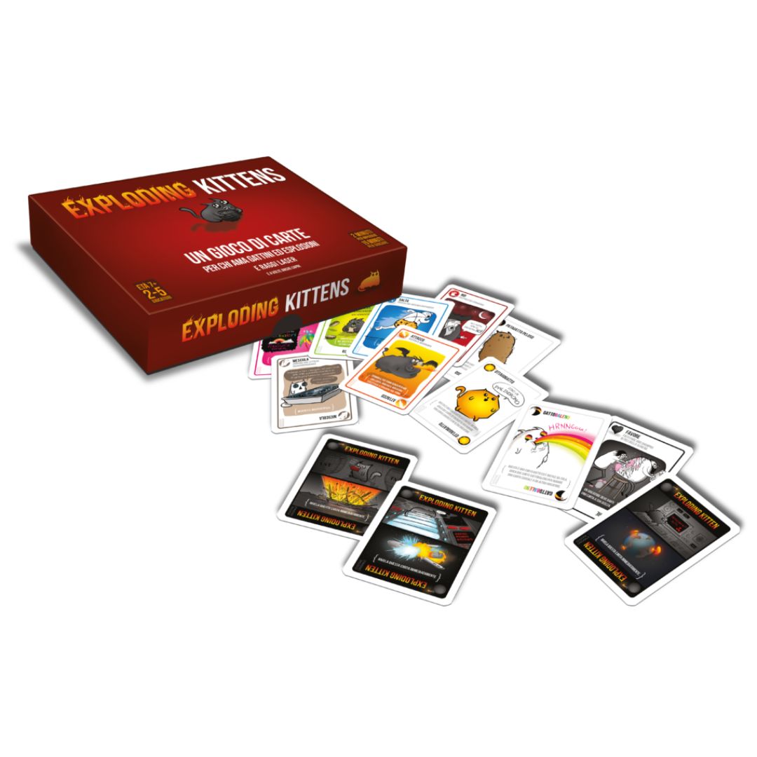 8615 Asmodee  Exploding Kittens Gioco da Tavolo Edizione Italiana Divertente