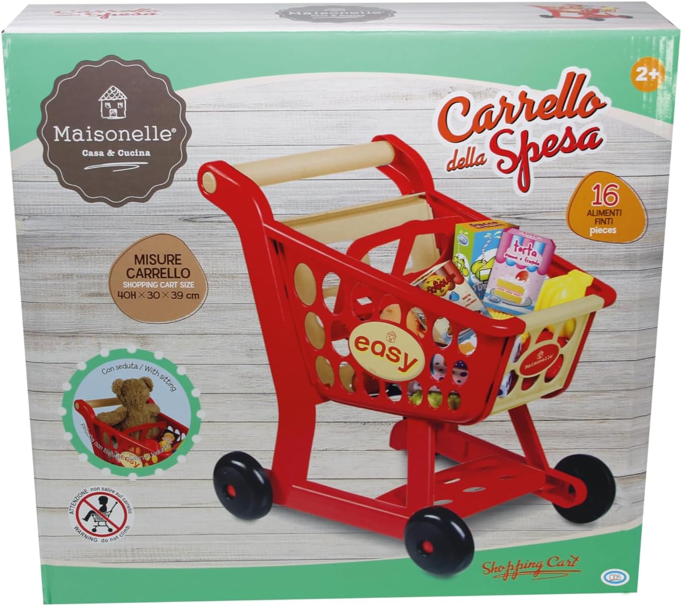 44075 ODS Maisonelle Carrello della spesa giocattolo bambini
