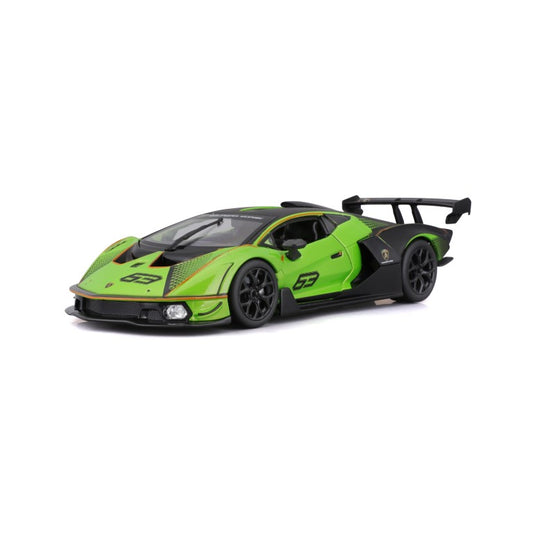 18-28017 Bburago Race - Lamborghini Essenza SCV12 #63, verde - 1:24