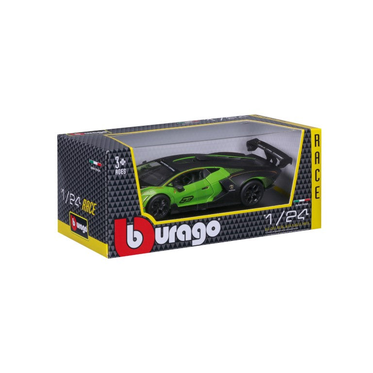 18-28017 Bburago Race - Lamborghini Essenza SCV12 #63, verde - 1:24