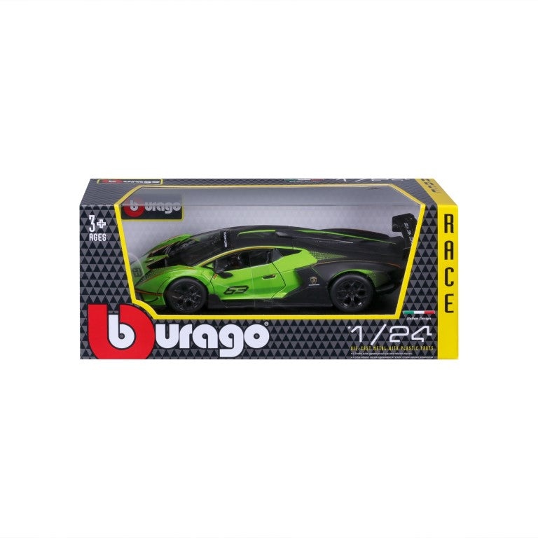 18-28017 Bburago Race - Lamborghini Essenza SCV12 #63, verde - 1:24