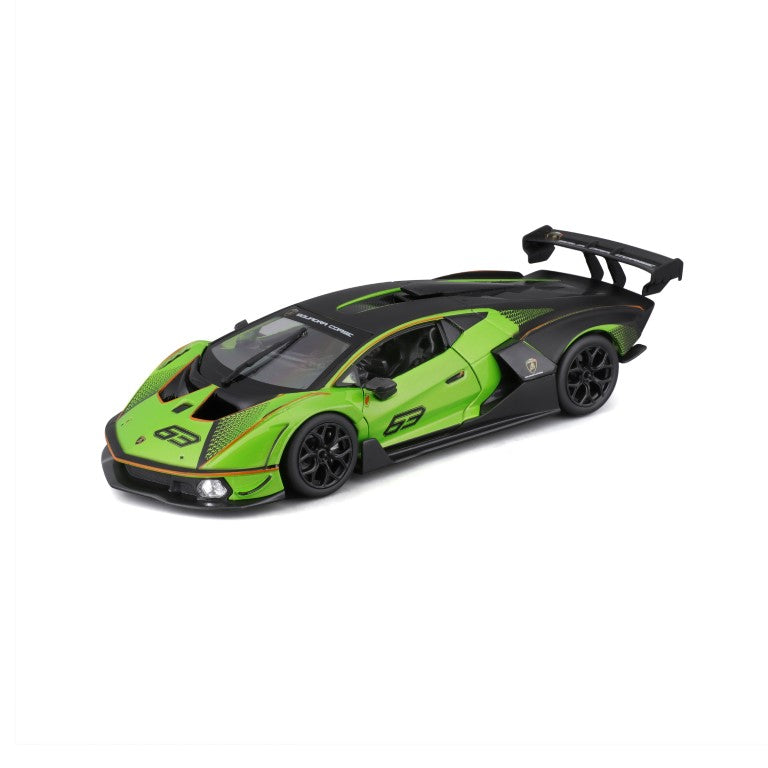 18-28017 Bburago Race - Lamborghini Essenza SCV12 #63, verde - 1:24