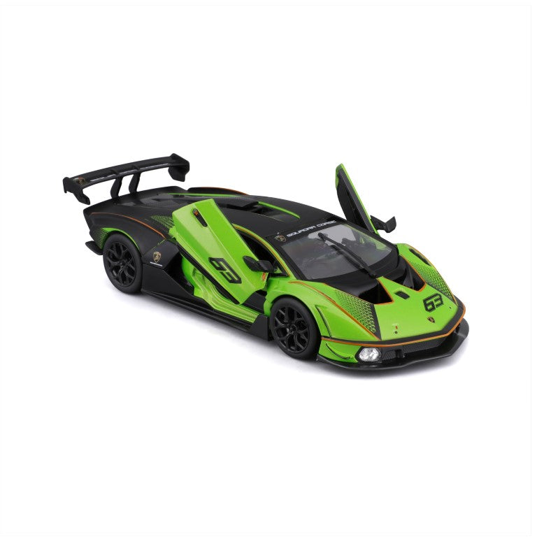 18-28017 Bburago Race - Lamborghini Essenza SCV12 #63, verde - 1:24