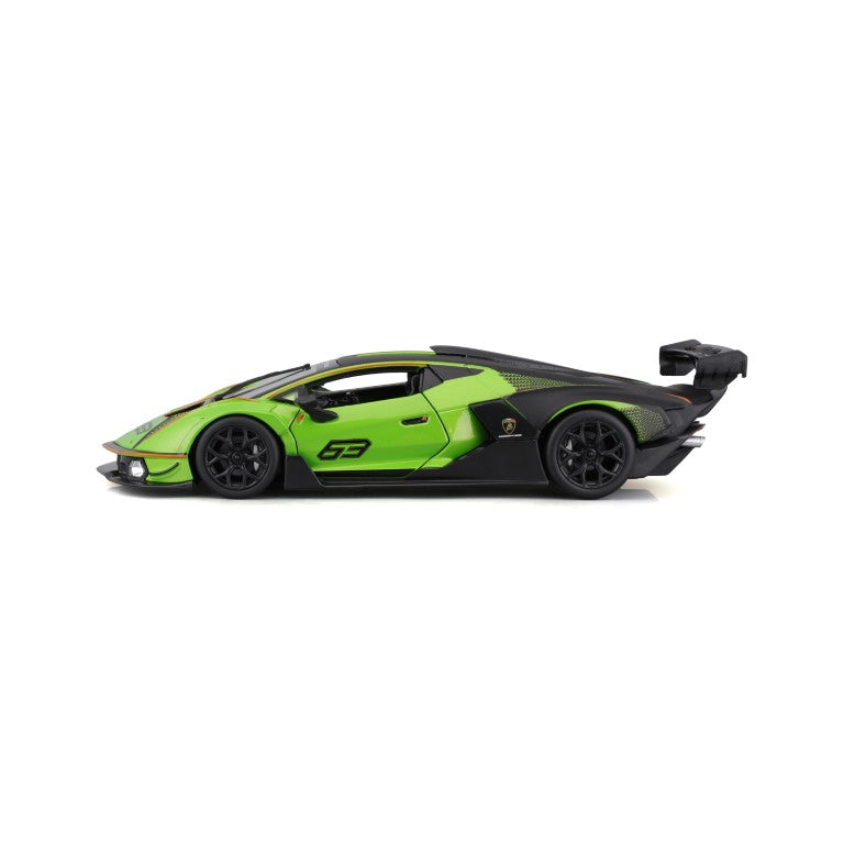 18-28017 Bburago Race - Lamborghini Essenza SCV12 #63, verde - 1:24