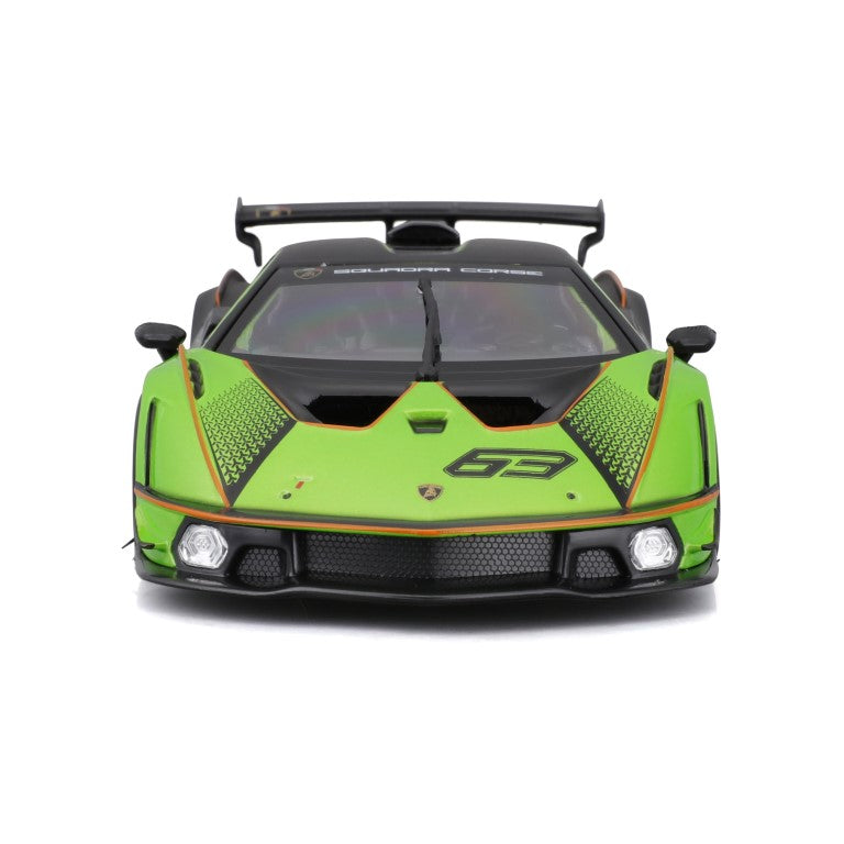 18-28017 Bburago Race - Lamborghini Essenza SCV12 #63, verde - 1:24