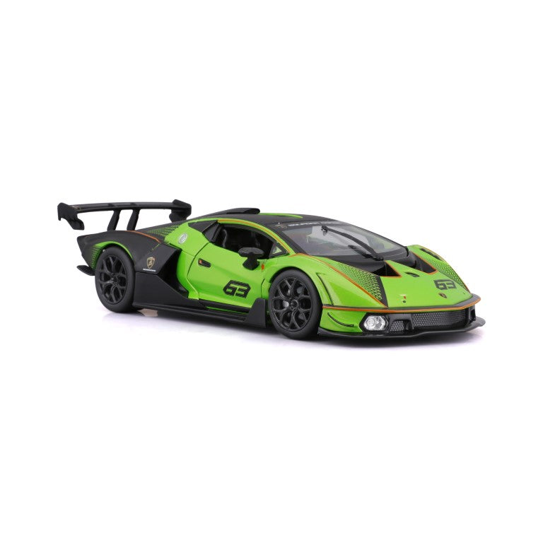 18-28017 Bburago Race - Lamborghini Essenza SCV12 #63, verde - 1:24