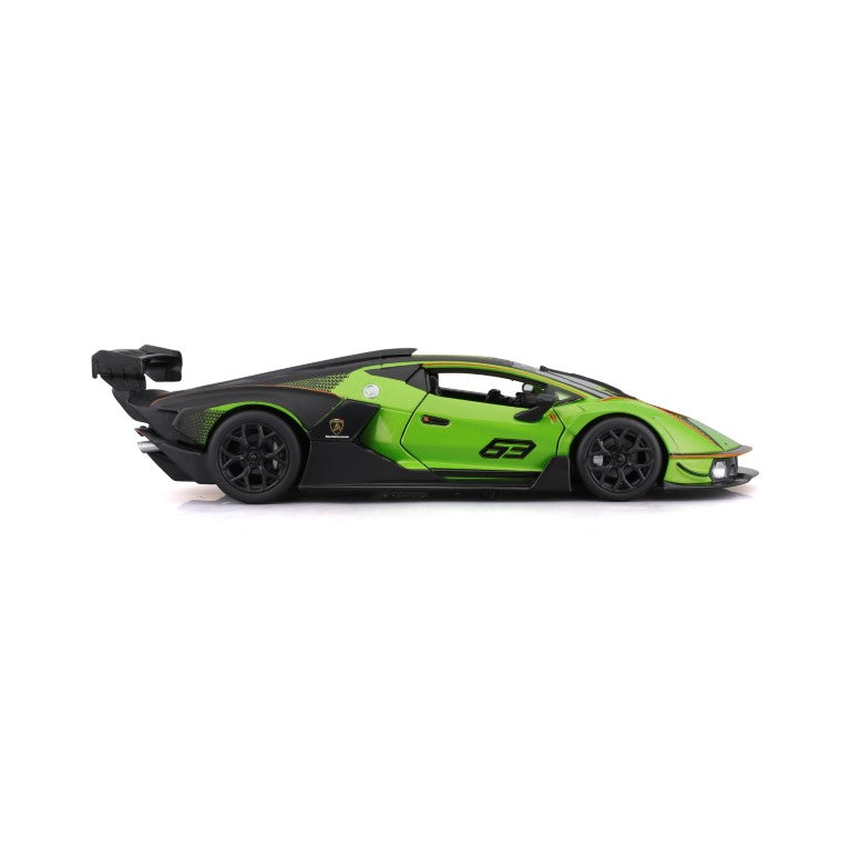 18-28017 Bburago Race - Lamborghini Essenza SCV12 #63, verde - 1:24