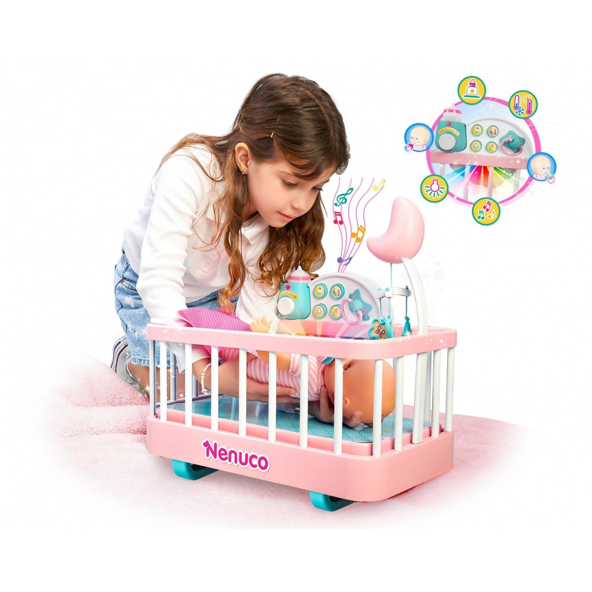 700017203 Nenuco 700017203  Culla per una Dolce Nanna con Bambola e Accessori
