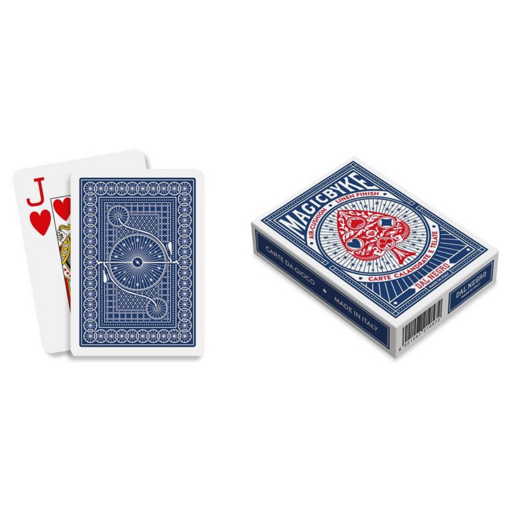 021057 Dal Negro - Carte Poker Magic Byke - Jumbo Index - Blu