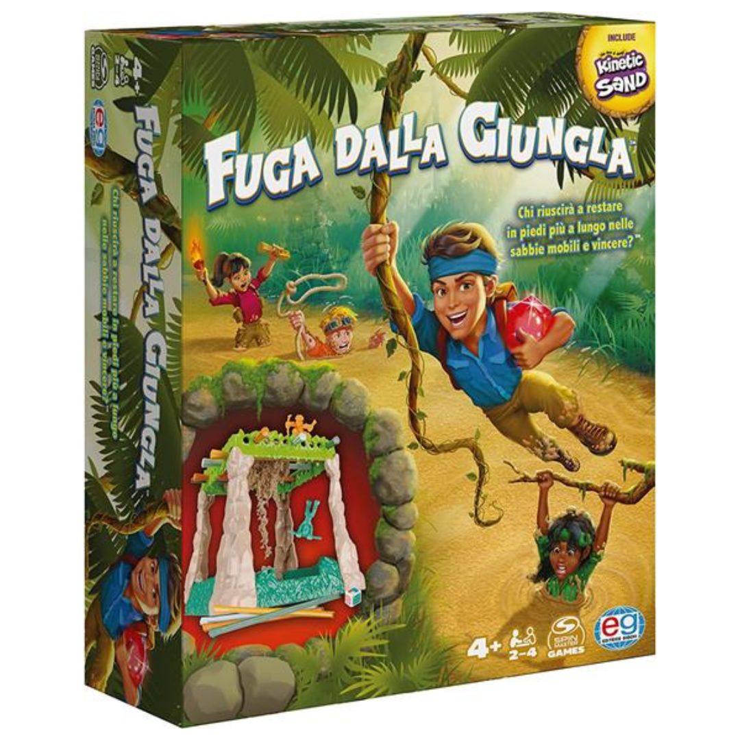 6065861 EG Giocattoli  Fuga dalla Giungla, Gioco da Tavolo Avventuroso