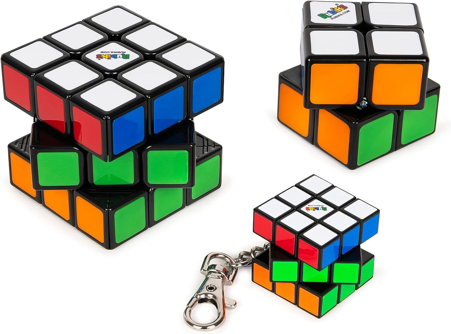 6064015 Cubo  Rubik's  family pack 3x3 + 2x2 + 3x3 portachiavi