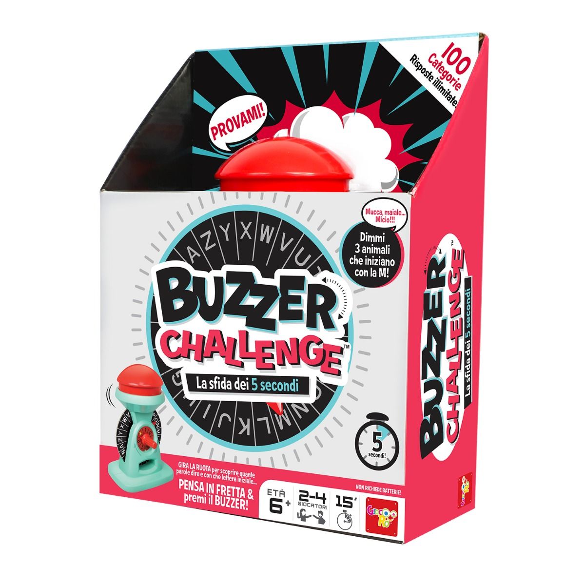 Rocco Giocattoli YL020430  Buzzer Challenge | Gioco a Reazione con Suoni e Luci