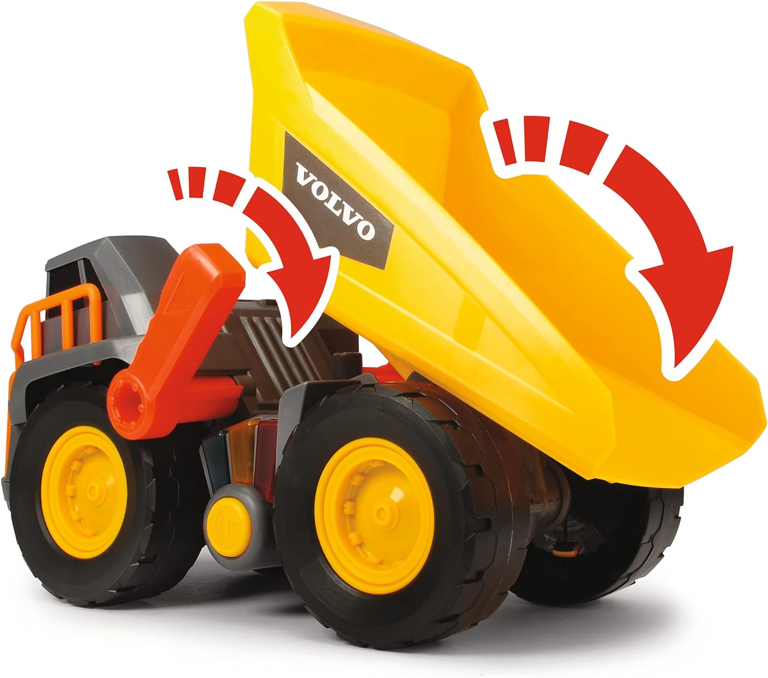 203725004 Dickie toys Volvo Camion , rileva il peso, luci e suoni 30 cm