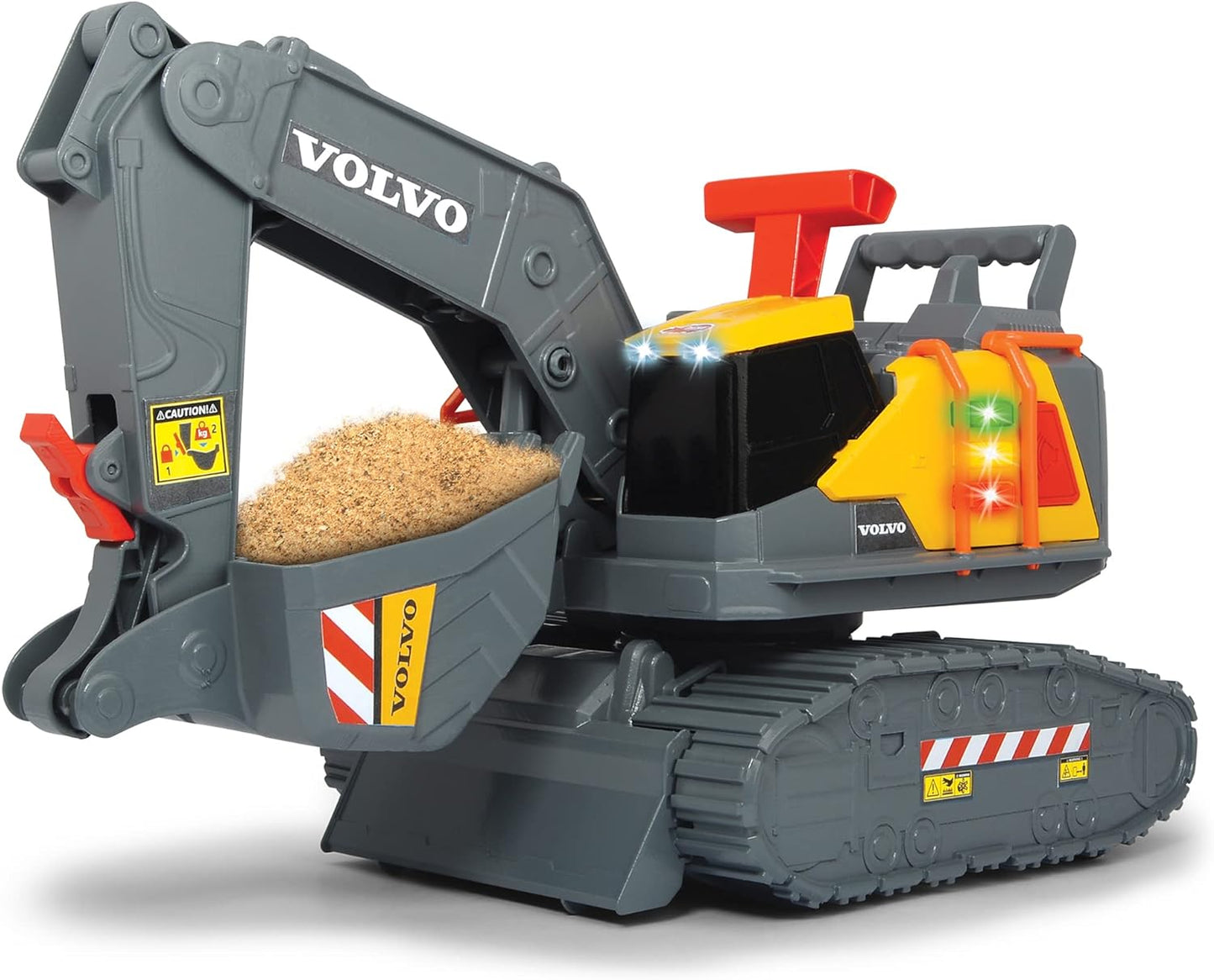 203725006 Dickie toys Volvo Escavatore cm. 30, rileva il peso, luci e suoni