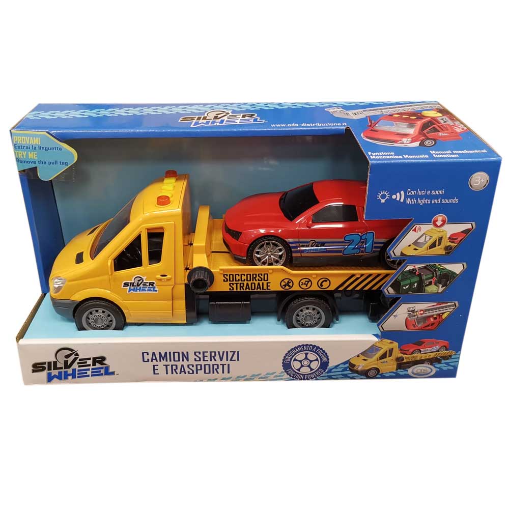 ODS 41416 Silver Wheel Camion Servizi con luci e suoni - modello casuale
