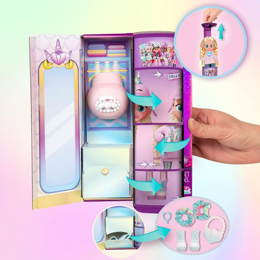 BFF by Cry Babies  Stella Bambola 20 cm con Accessori IMC Toys 904330